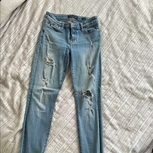 Lucky Brand Light Blue Ripped Skinny Jeans